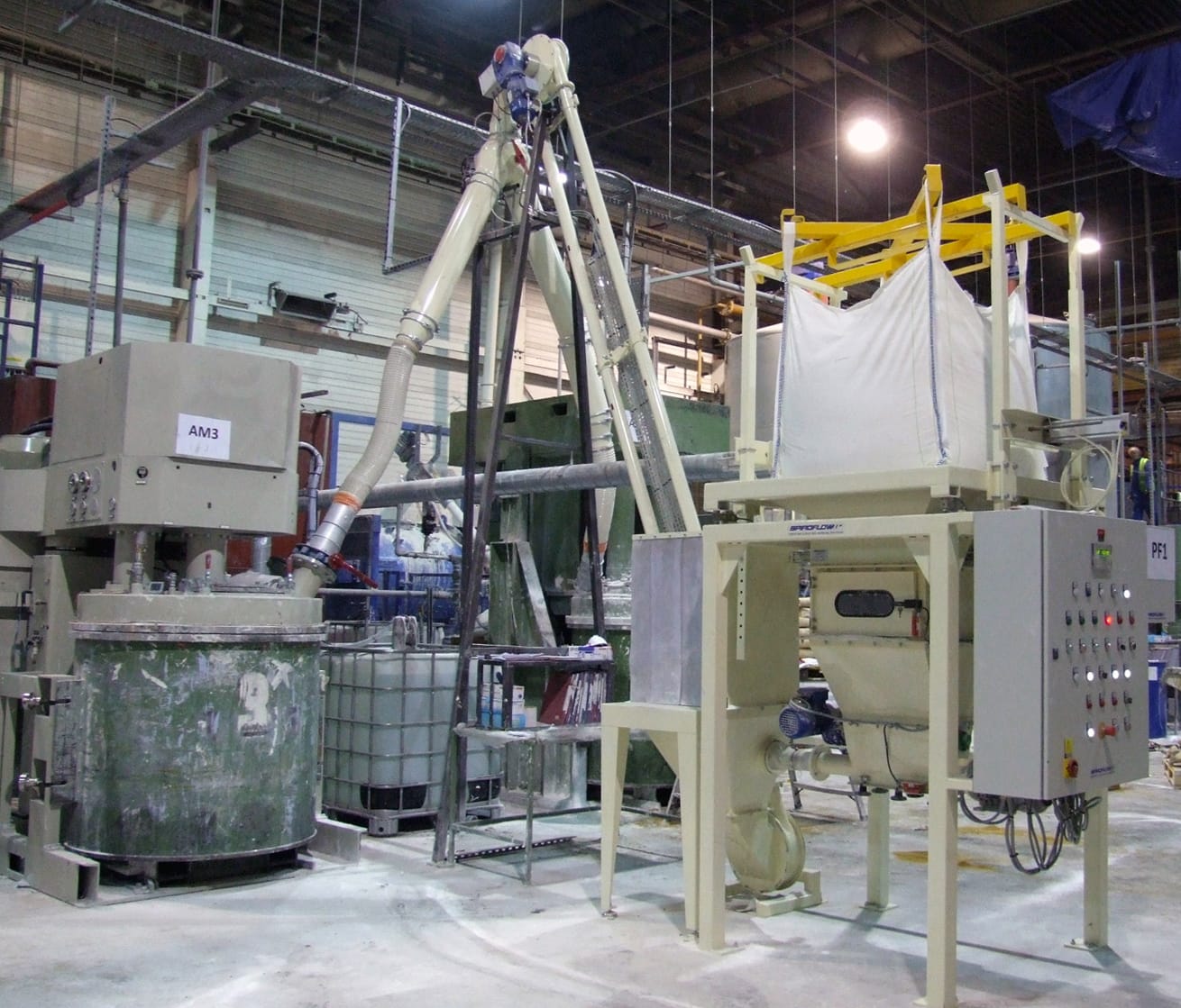 Bulk Bag Unloading & Conveying System Doses Chemicals For Construction ...